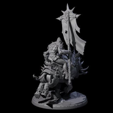 Galloping Hobgoblin Rider D Miniature for Dungeons and Dragons, Pathfinder or other TTRPGs