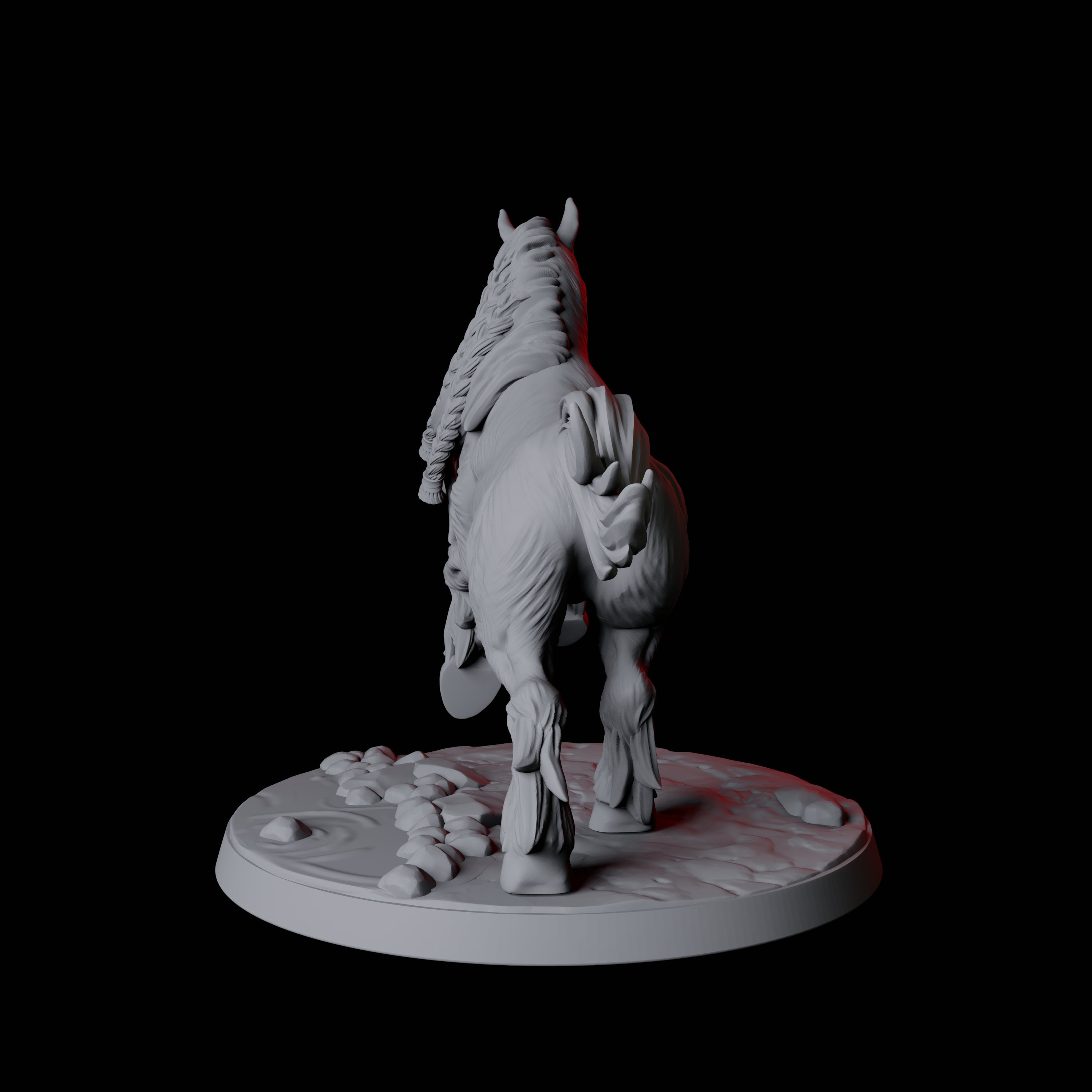 Galloping Wild Horse A Miniature for Dungeons and Dragons, Pathfinder or other TTRPGs