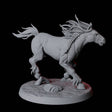 Galloping Wild Horse B Miniature for Dungeons and Dragons, Pathfinder or other TTRPGs