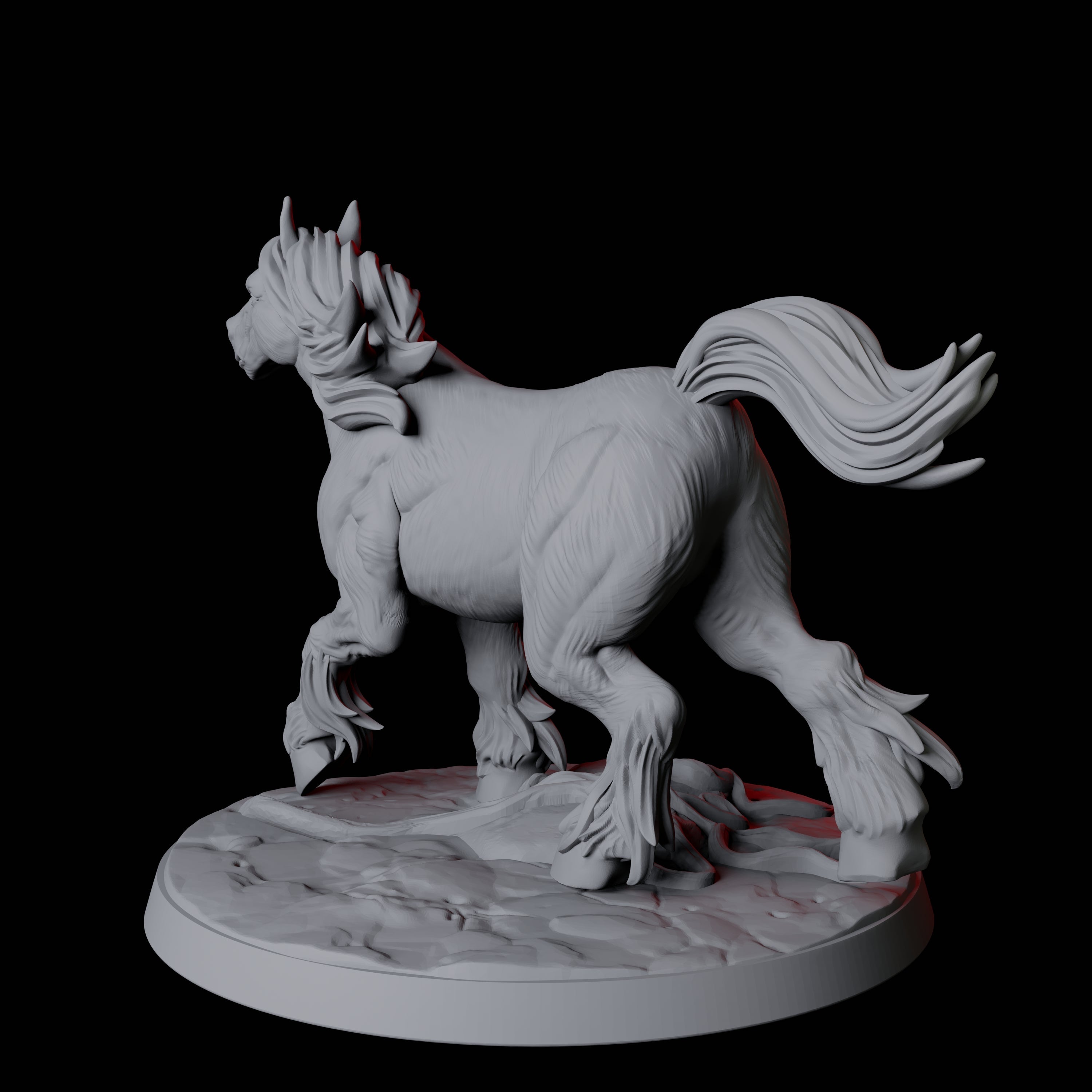 Galloping Wild Horse C Miniature for Dungeons and Dragons, Pathfinder or other TTRPGs