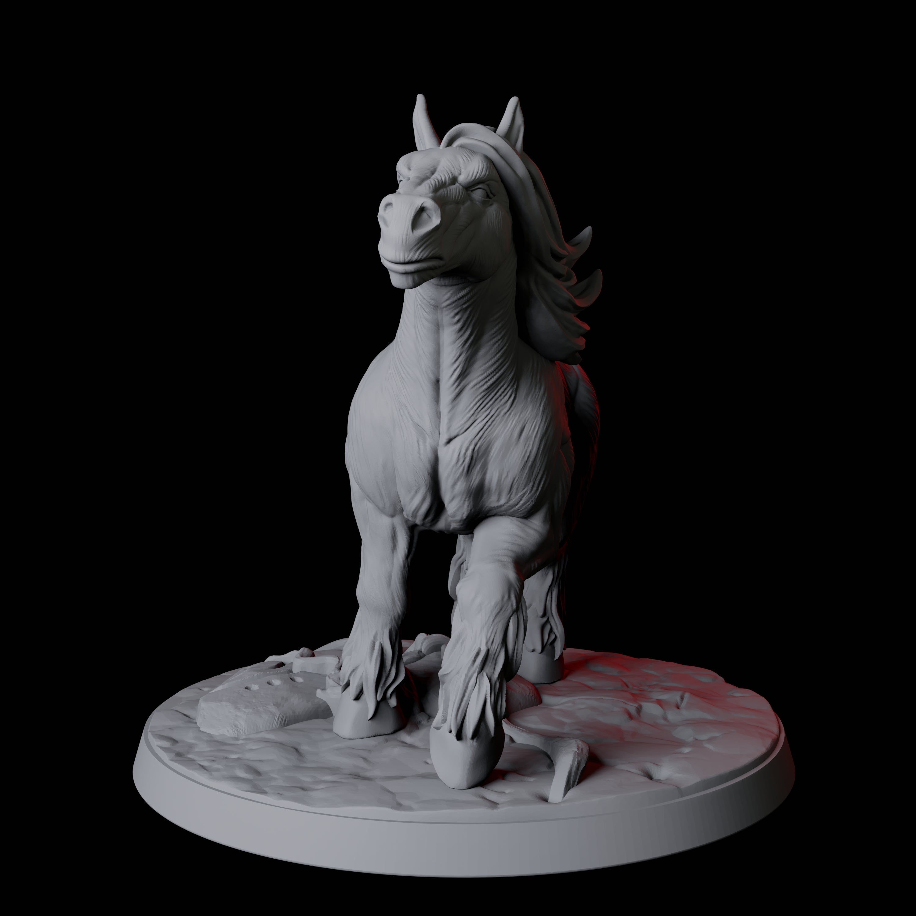 Galloping Wild Horse C Miniature for Dungeons and Dragons, Pathfinder or other TTRPGs