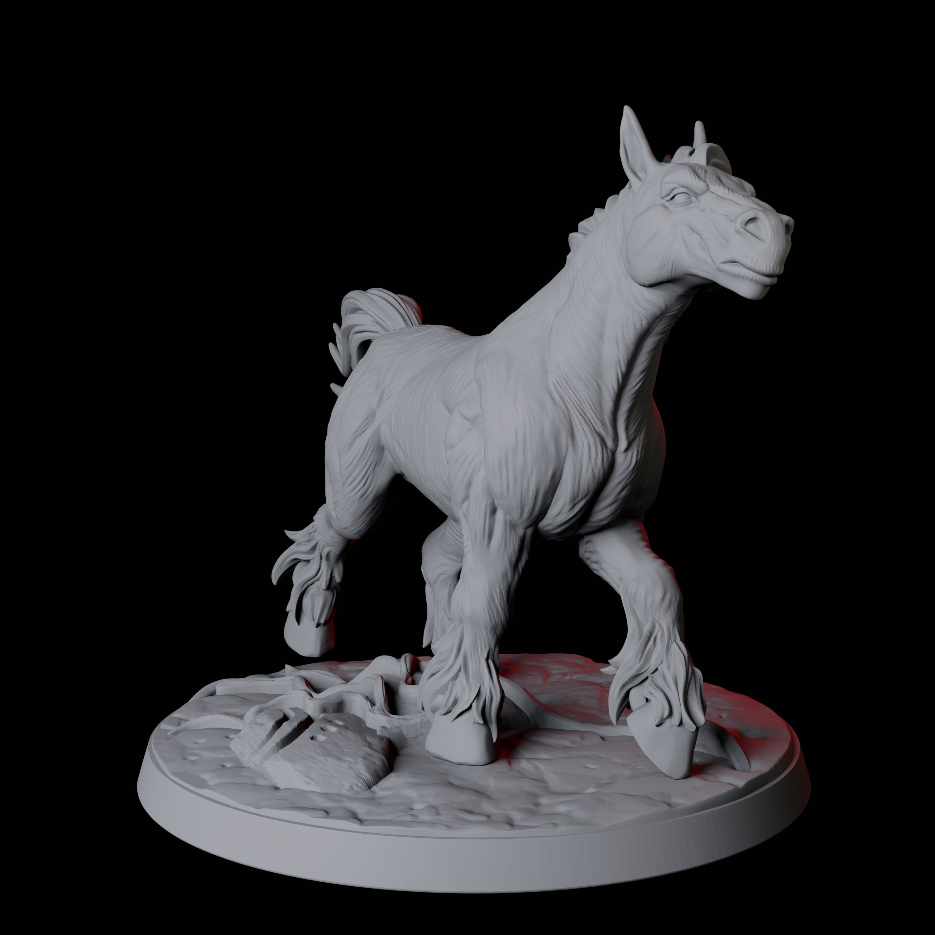 Galloping Wild Horse C Miniature for Dungeons and Dragons, Pathfinder or other TTRPGs