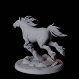 Galloping Wild Horse D Miniature for Dungeons and Dragons, Pathfinder or other TTRPGs