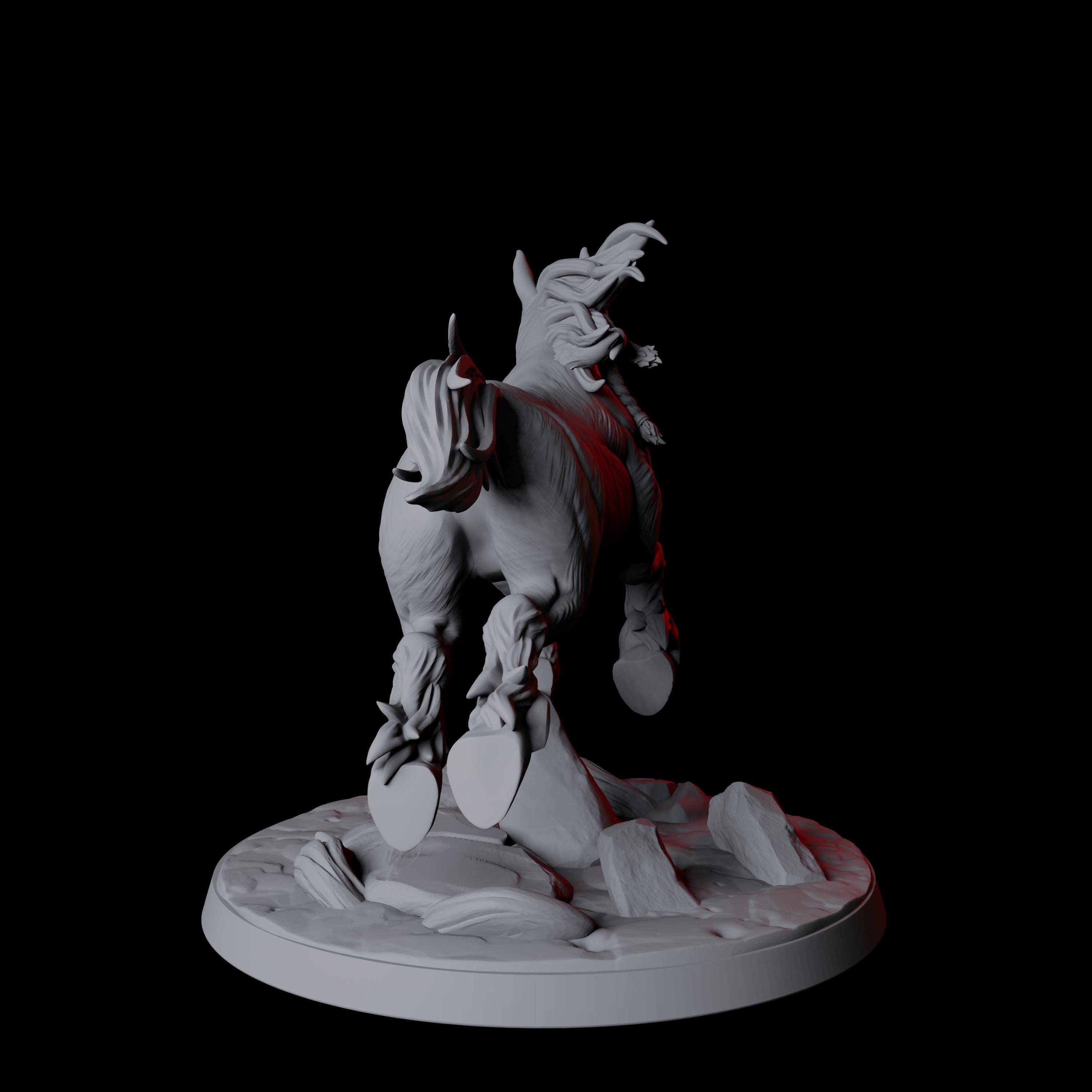 Galloping Wild Horse D Miniature for Dungeons and Dragons, Pathfinder or other TTRPGs