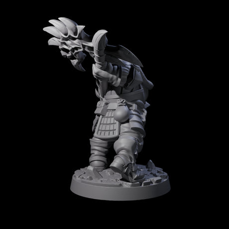 Gandharr - Swinging Axe Fighter Miniature for Dungeons and Dragons, Pathfinder or other TTRPGs