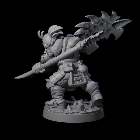 Gandharr - Swinging Axe Fighter Miniature for Dungeons and Dragons, Pathfinder or other TTRPGs