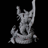 Gargantuan Crocodile Lizardfolk, Avatar of the Dark River Miniature for Dungeons and Dragons, Pathfinder or other TTRPGs