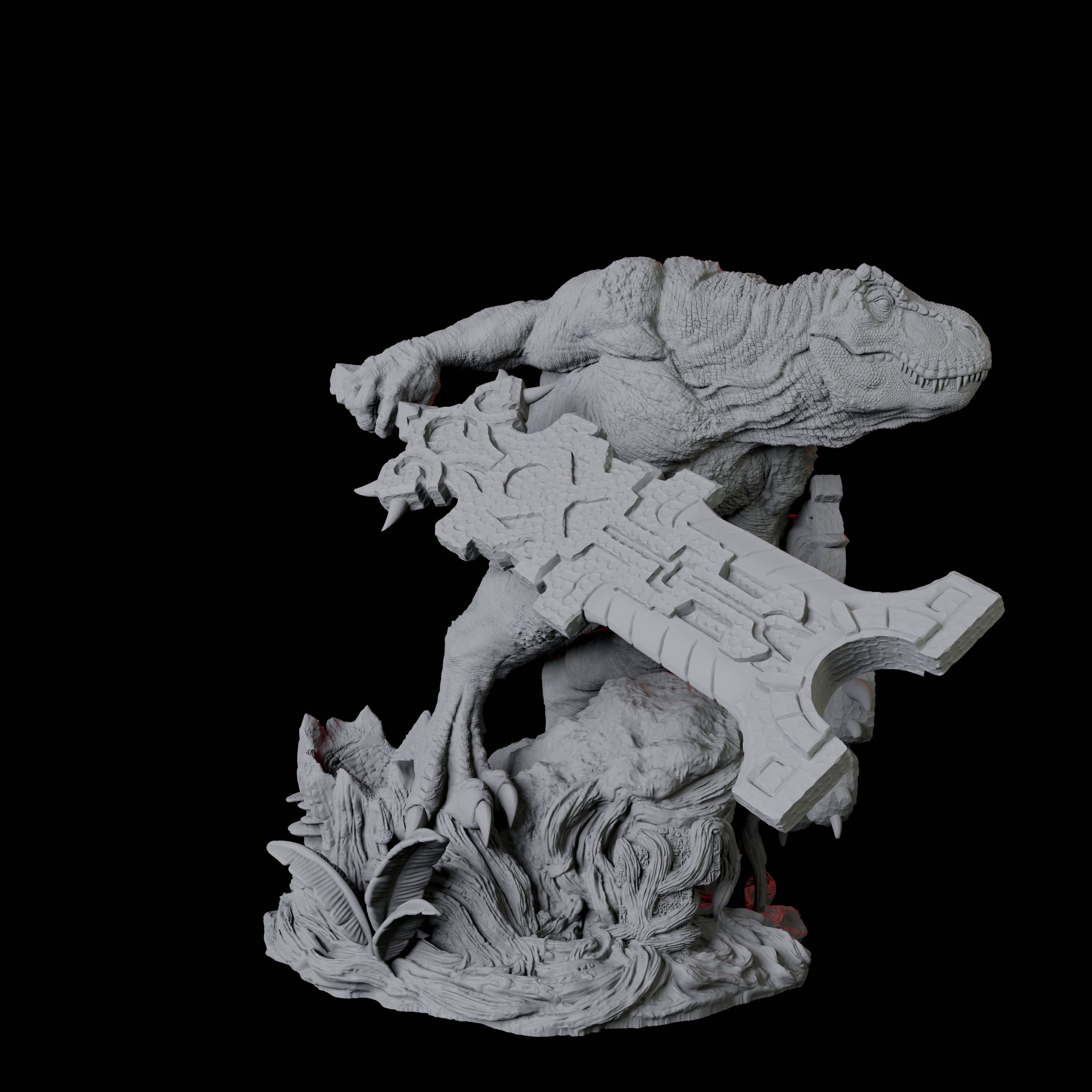 Gargantuan Lizardfolk Warrior A Miniature for Dungeons and Dragons, Pathfinder or other TTRPGs