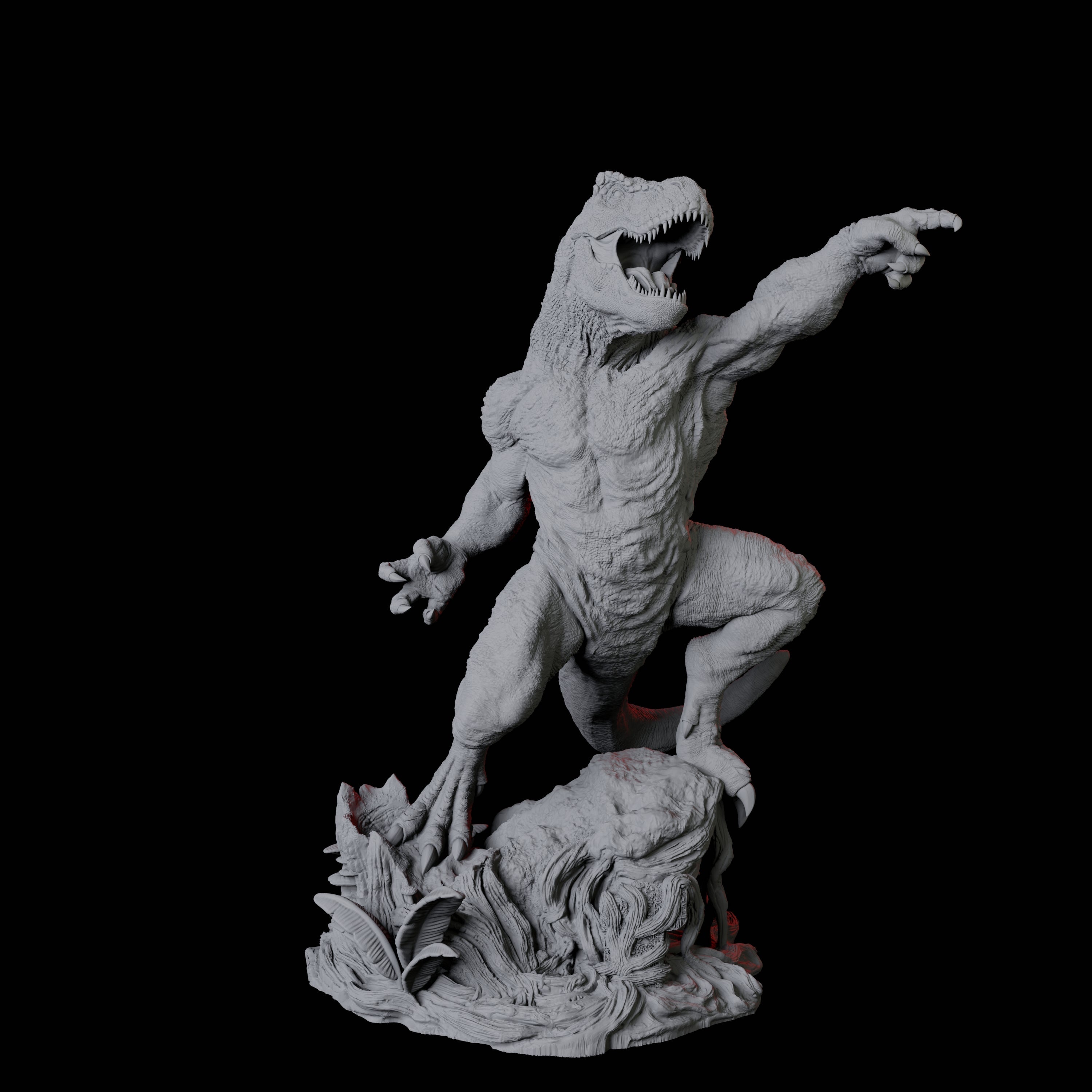 Gargantuan Lizardfolk Warrior B Miniature for Dungeons and Dragons, Pathfinder or other TTRPGs