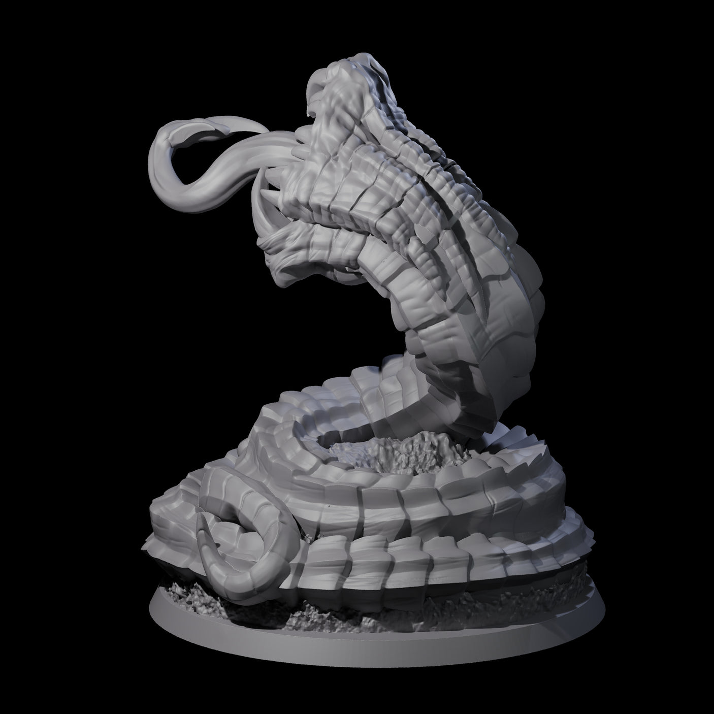 Gargling Sand Worm Miniature for Dungeons and Dragons, Pathfinder or other TTRPGs