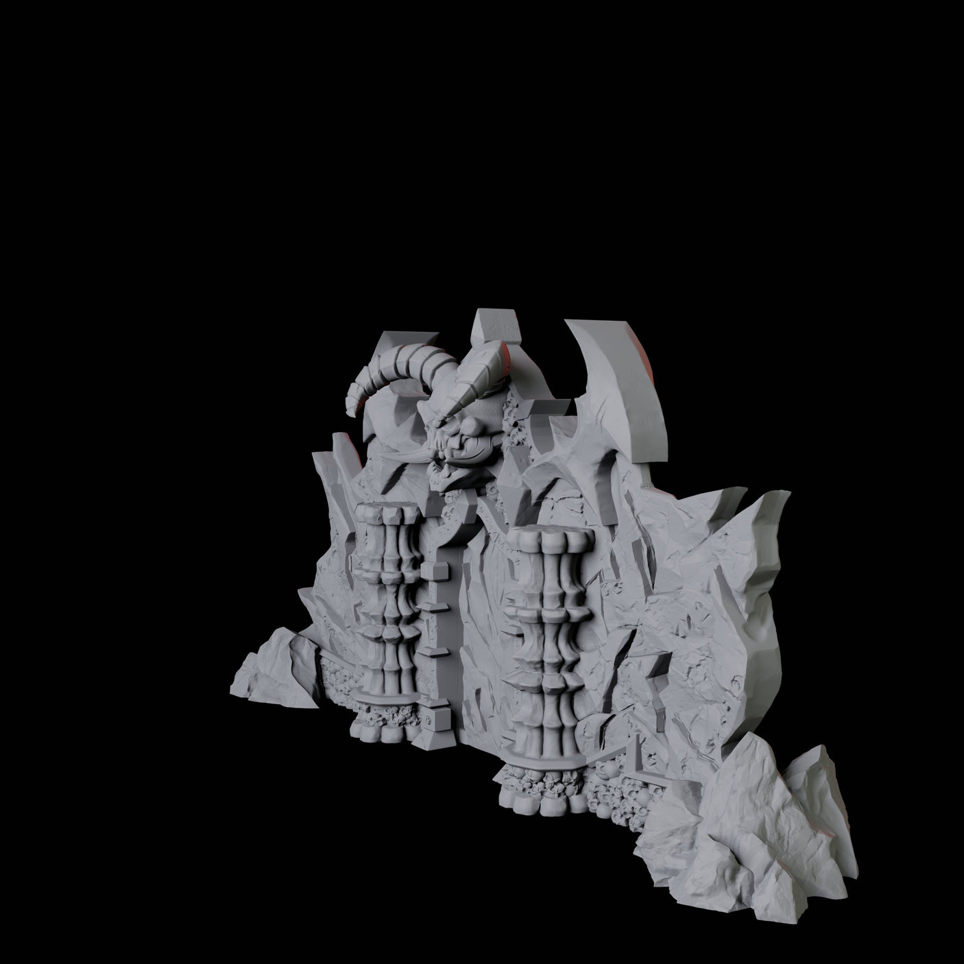 Gates of Hell Miniature for Dungeons and Dragons, Pathfinder or other TTRPGs