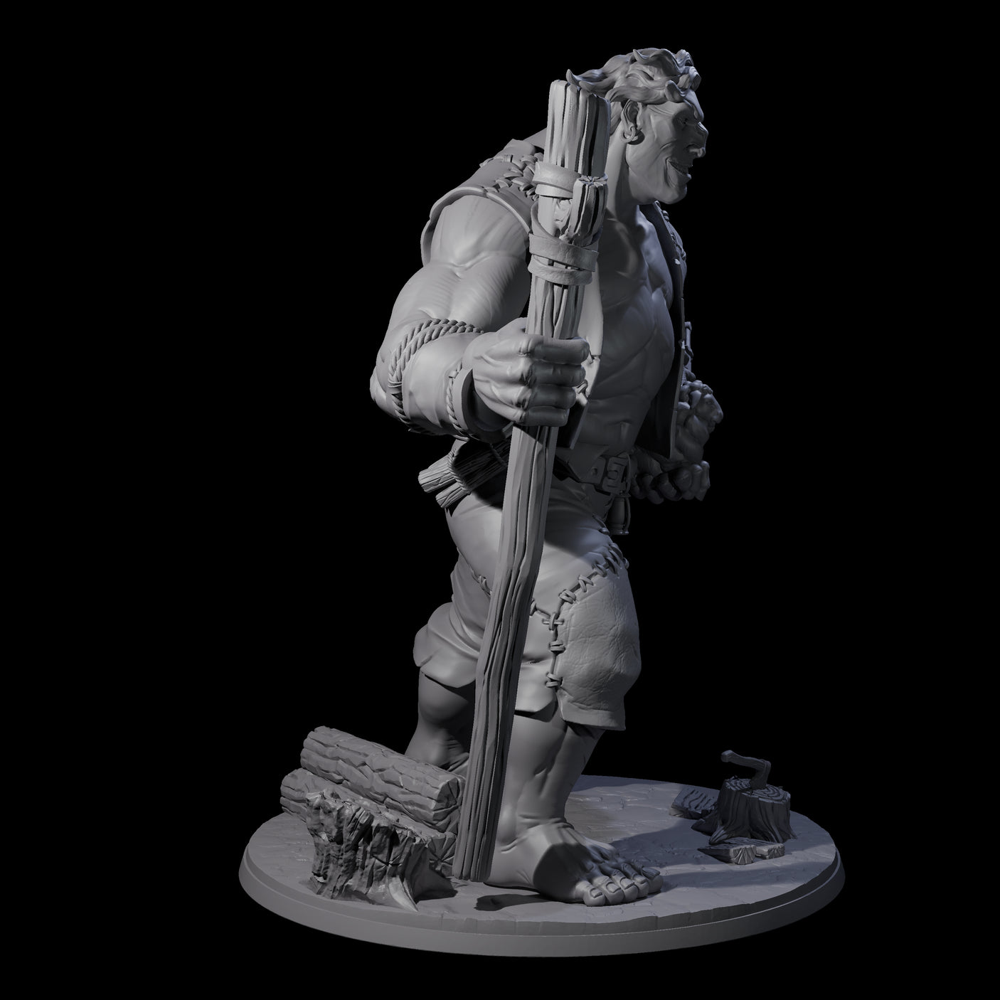 Gentle Giant Shepherd Miniature for Dungeons and Dragons, Pathfinder or other TTRPGs