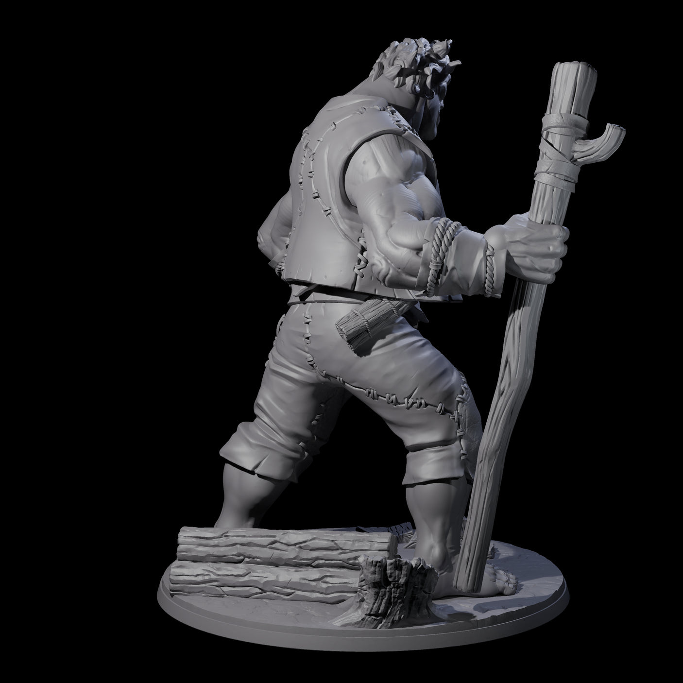 Gentle Giant Shepherd Miniature for Dungeons and Dragons, Pathfinder or other TTRPGs