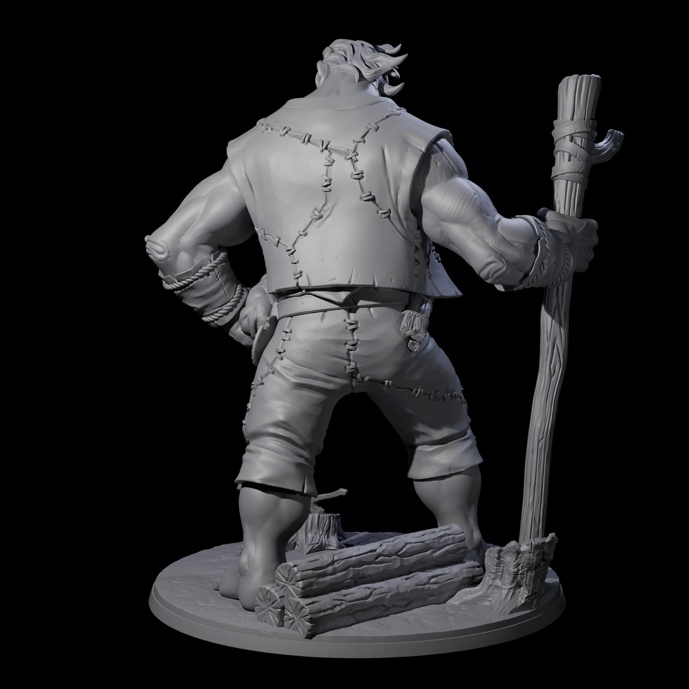 Gentle Giant Shepherd Miniature for Dungeons and Dragons, Pathfinder or other TTRPGs