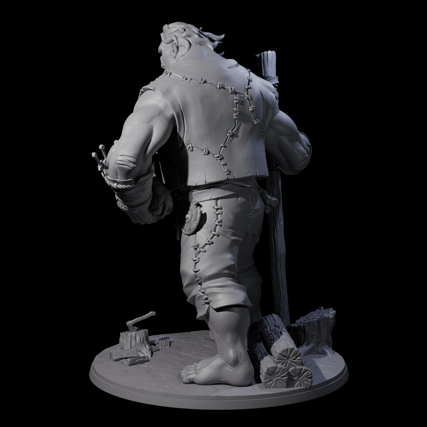 Gentle Giant Shepherd Miniature for Dungeons and Dragons, Pathfinder or other TTRPGs