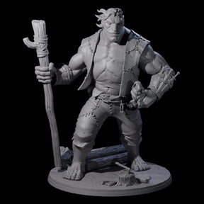 Gentle Giant Shepherd Miniature for Dungeons and Dragons, Pathfinder or other TTRPGs