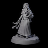 Gentle Reading Nun Miniature for Dungeons and Dragons, Pathfinder or other TTRPGs