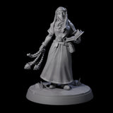Gentle Reading Nun Miniature for Dungeons and Dragons, Pathfinder or other TTRPGs