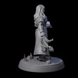 Gentle Reading Nun Miniature for Dungeons and Dragons, Pathfinder or other TTRPGs