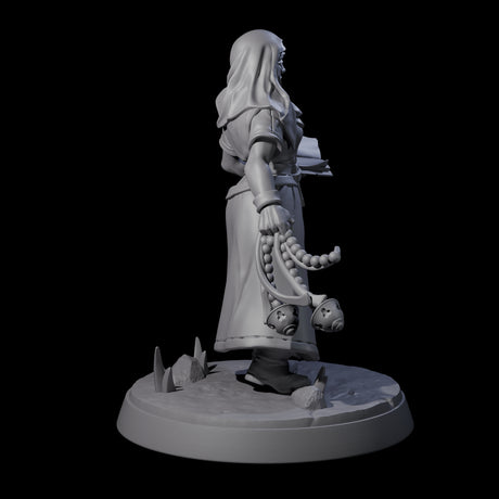 Gentle Reading Nun Miniature for Dungeons and Dragons, Pathfinder or other TTRPGs