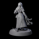 Gentle Reading Nun Miniature for Dungeons and Dragons, Pathfinder or other TTRPGs