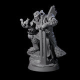 Gentle Warforged Paladin Miniature for Dungeons and Dragons, Pathfinder or other TTRPGs