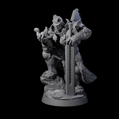 Gentle Warforged Paladin Miniature for Dungeons and Dragons, Pathfinder or other TTRPGs