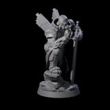 Gentle Warforged Paladin Miniature for Dungeons and Dragons, Pathfinder or other TTRPGs