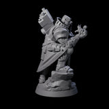 Gentle Warforged Paladin Miniature for Dungeons and Dragons, Pathfinder or other TTRPGs