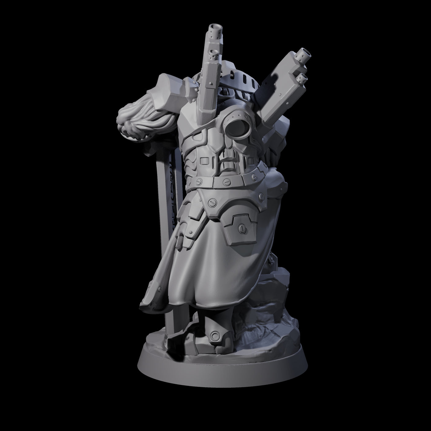 Gentle Warforged Paladin Miniature for Dungeons and Dragons, Pathfinder or other TTRPGs
