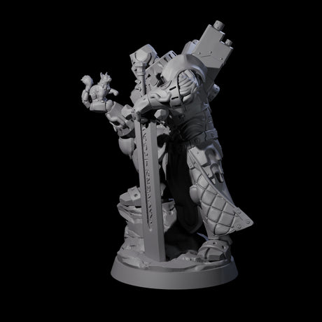 Gentle Warforged Paladin Miniature for Dungeons and Dragons, Pathfinder or other TTRPGs