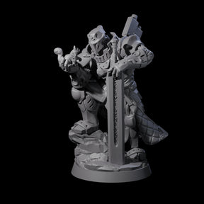Gentle Warforged Paladin Miniature for Dungeons and Dragons, Pathfinder or other TTRPGs