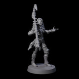 Gesturing Armoured Necromancer Miniature for Dungeons and Dragons, Pathfinder or other TTRPGs