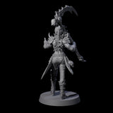 Gesturing Armoured Necromancer Miniature for Dungeons and Dragons, Pathfinder or other TTRPGs