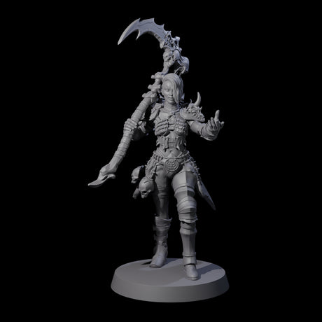 Gesturing Armoured Necromancer Miniature for Dungeons and Dragons, Pathfinder or other TTRPGs