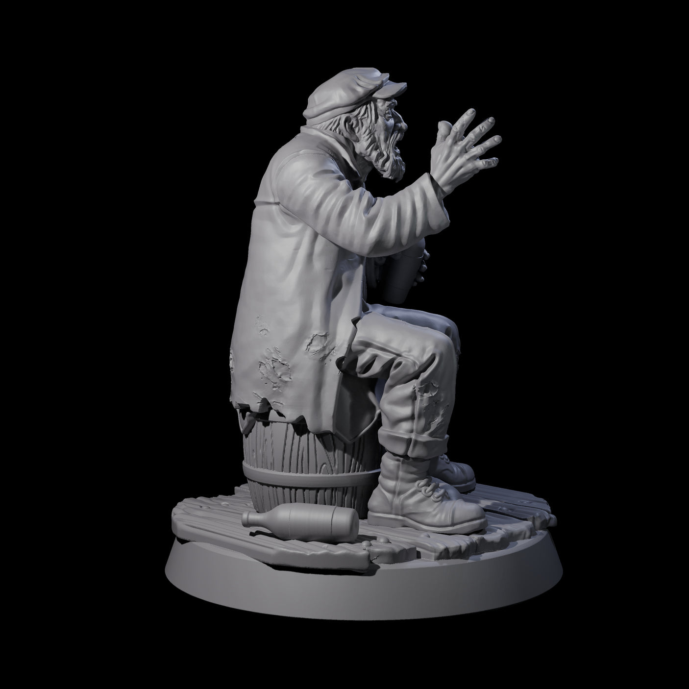 Gesturing Human Storyteller Miniature for Dungeons and Dragons, Pathfinder or other TTRPGs