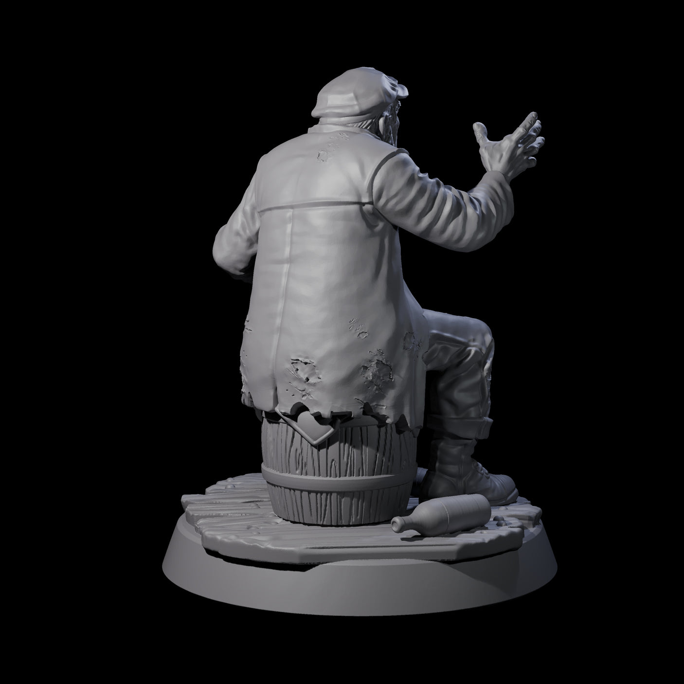 Gesturing Human Storyteller Miniature for Dungeons and Dragons, Pathfinder or other TTRPGs