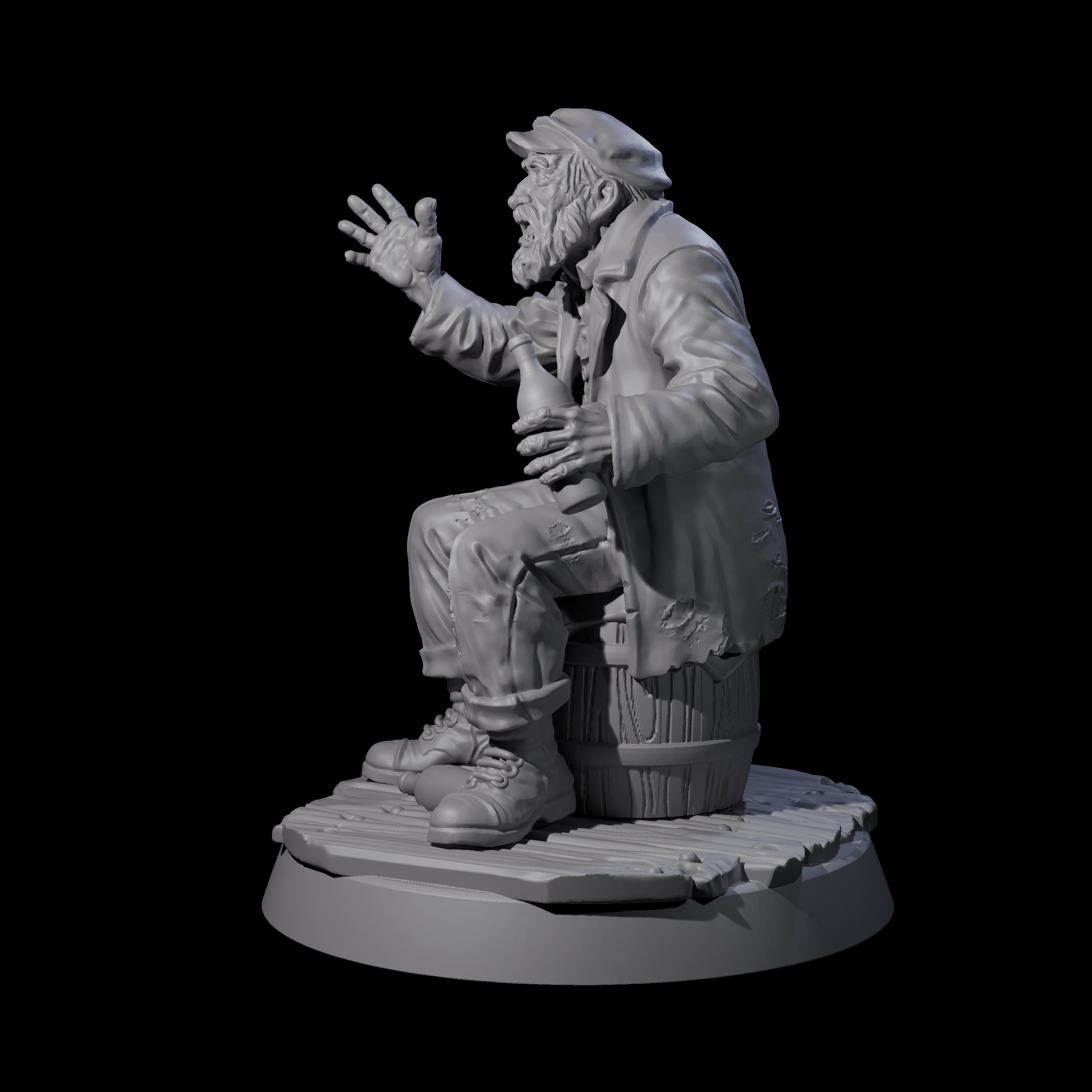 Gesturing Human Storyteller Miniature for Dungeons and Dragons, Pathfinder or other TTRPGs
