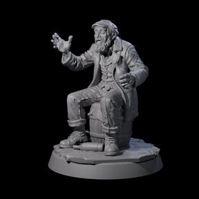 Gesturing Human Storyteller Miniature for Dungeons and Dragons, Pathfinder or other TTRPGs