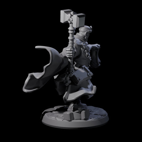 Gesturing Warrior Priest Miniature for Dungeons and Dragons, Pathfinder or other TTRPGs