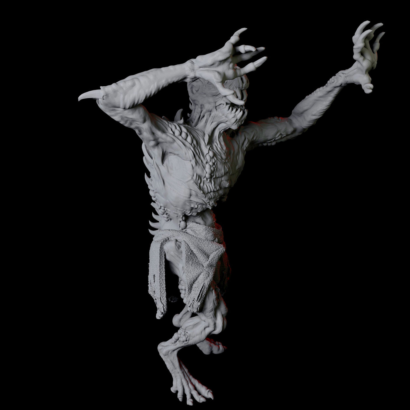 Ghoul B Miniature for Dungeons and Dragons, Pathfinder or other TTRPGs