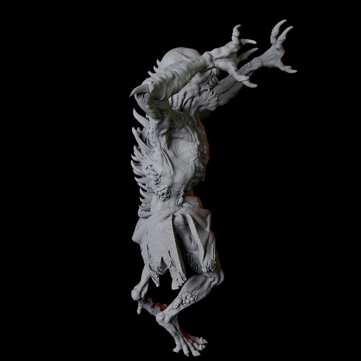 Ghoul B Miniature for Dungeons and Dragons, Pathfinder or other TTRPGs