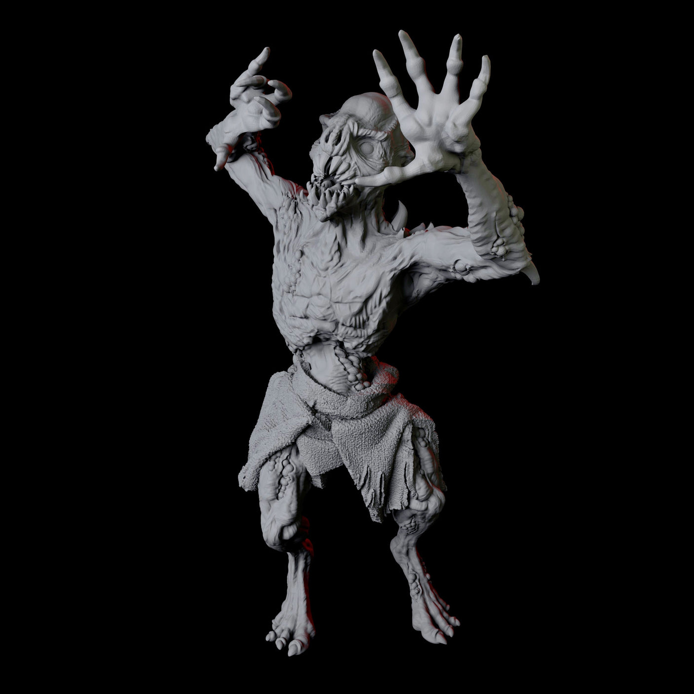 Ghoul B Miniature for Dungeons and Dragons, Pathfinder or other TTRPGs