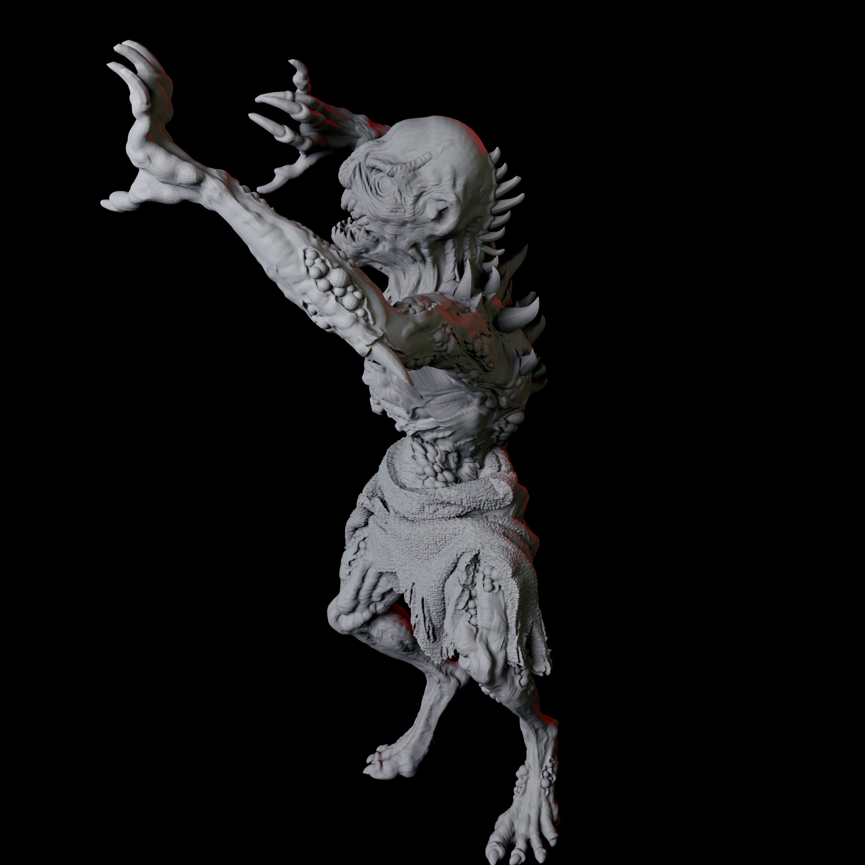 Ghoul Miniature B for Dungeons and Dragons - Myth Forged