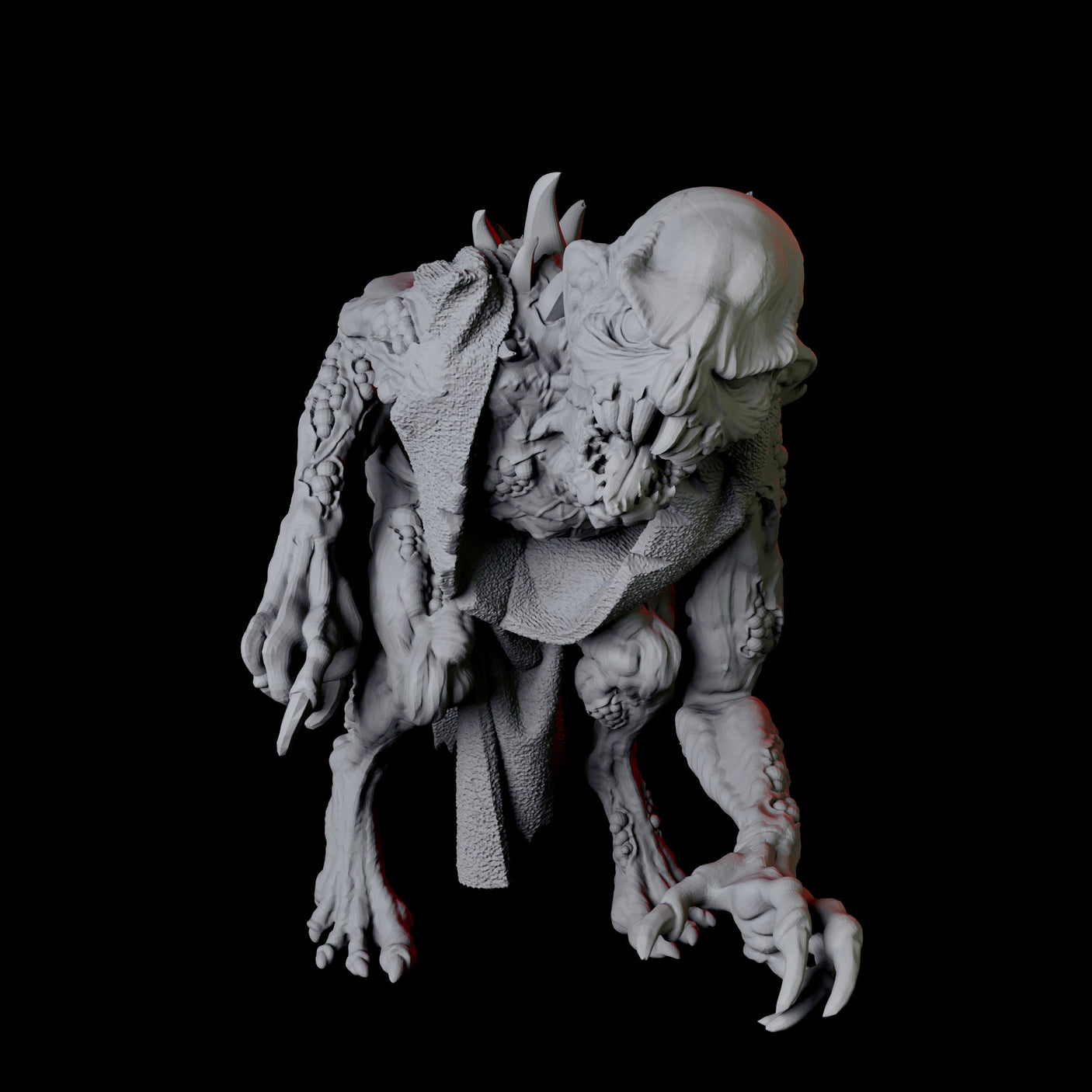 Ghoul E Miniature for Dungeons and Dragons, Pathfinder or other TTRPGs