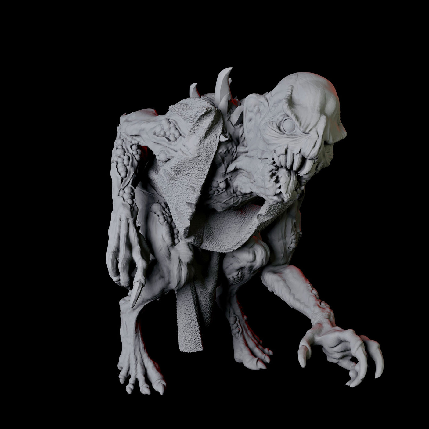 Ghoul E Miniature for Dungeons and Dragons, Pathfinder or other TTRPGs