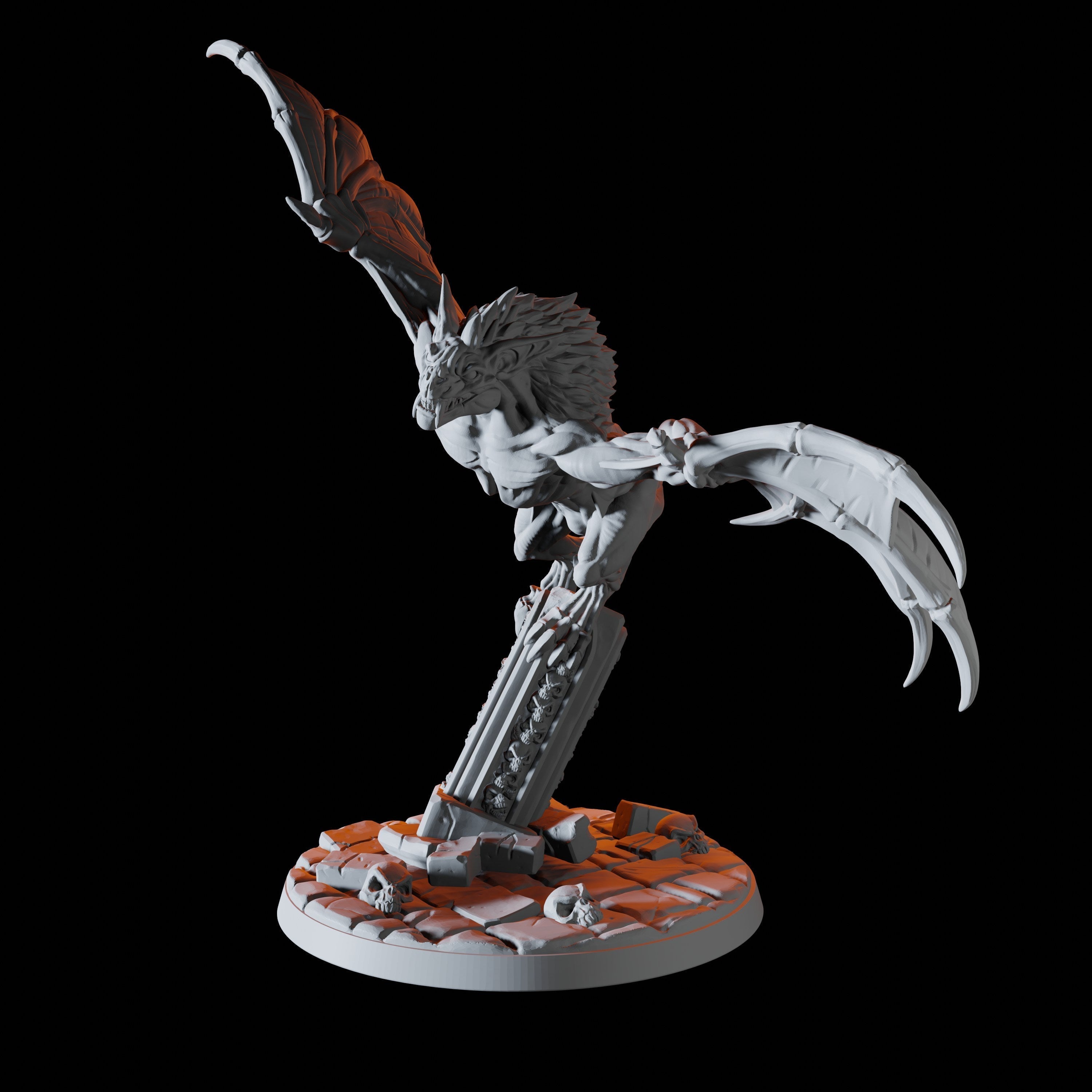 Giant Bat Miniature A for Dungeons and Dragons - Myth Forged