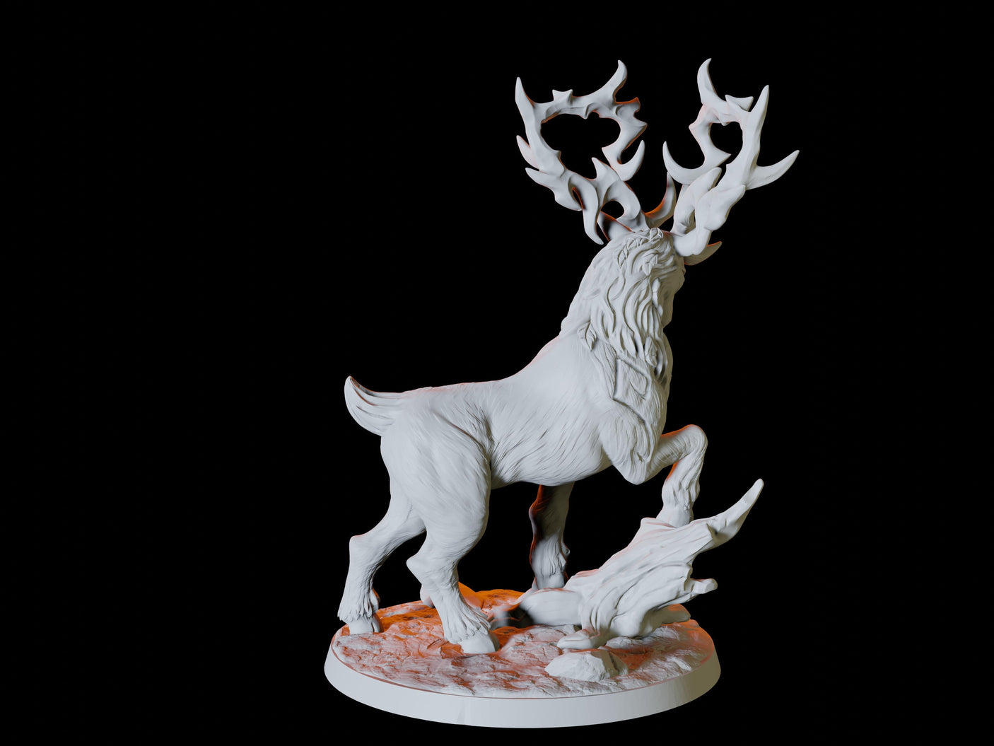Giant Elk or Deer Miniature for Dungeons and Dragons, Pathfinder or other TTRPGs
