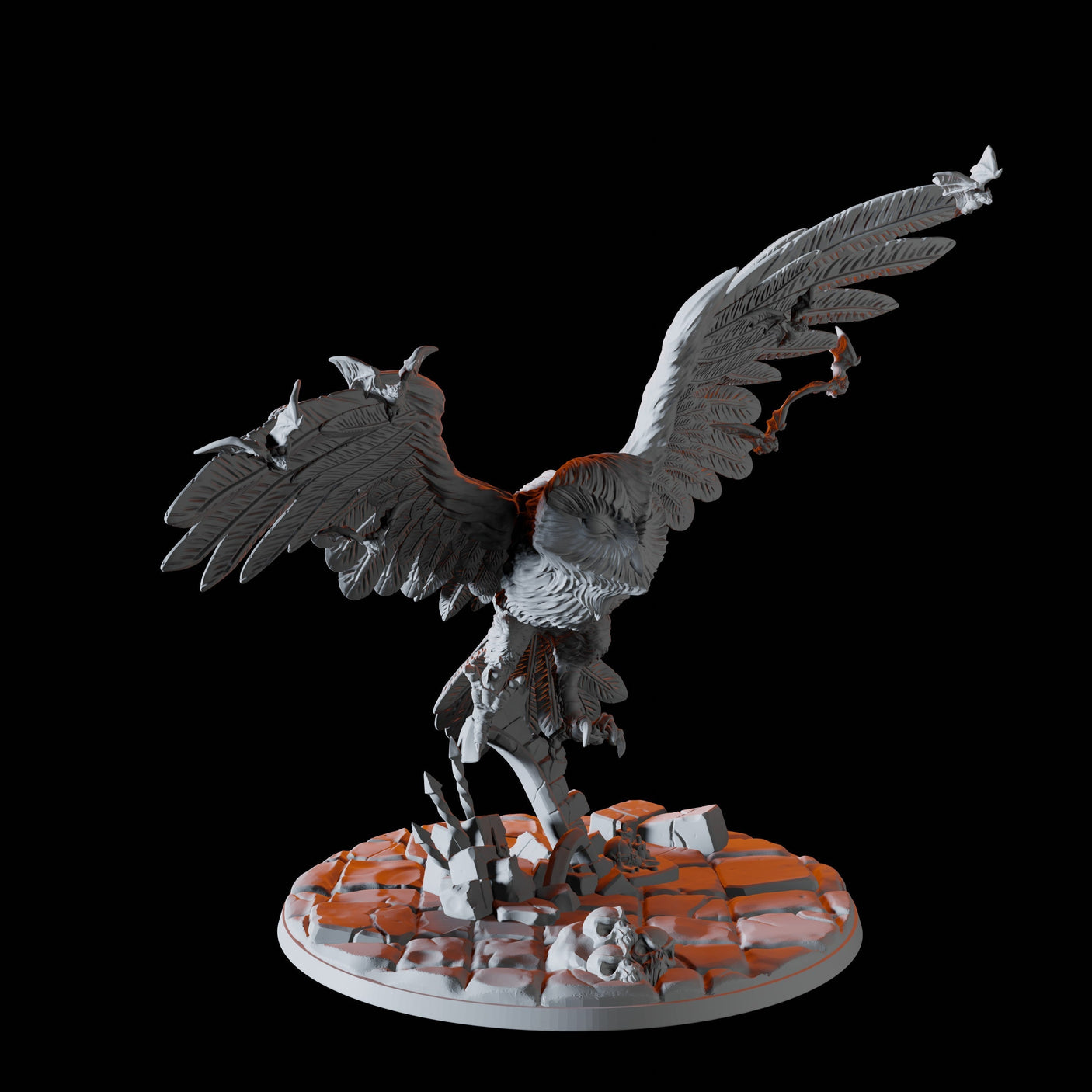 Giant Owl Miniature for Dungeons and Dragons, Pathfinder or other TTRPGs