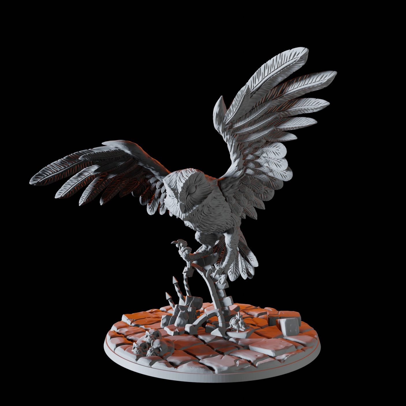 Giant Owl Miniature for Dungeons and Dragons, Pathfinder or other TTRPGs